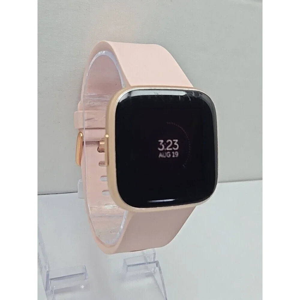 Fitbit Versa 2 Smartwatch Rose Gold 40mm Alexa WR50 Always On Display W/ Charger